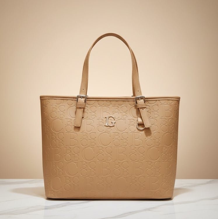BC Monogram Structured Tote Handbag