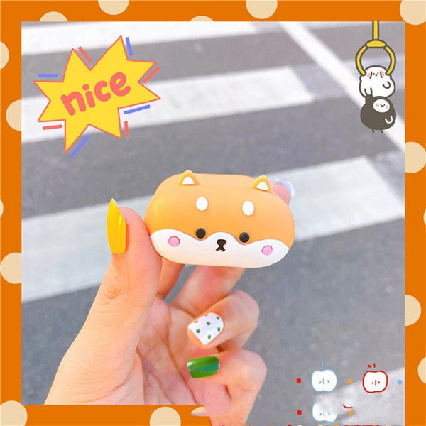 Compatible with Apple, Protective Case Wireless Bluetooth Headset Box Silicone Shell Case Personality