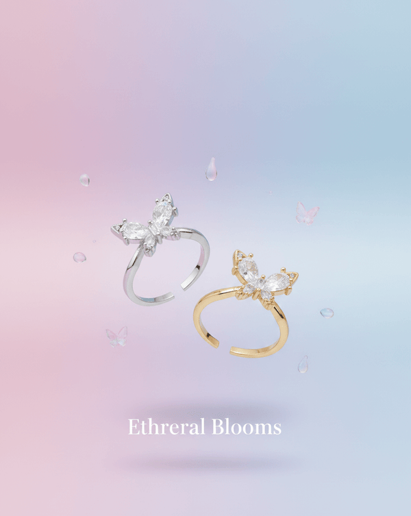 Crystal Butterfly Ring