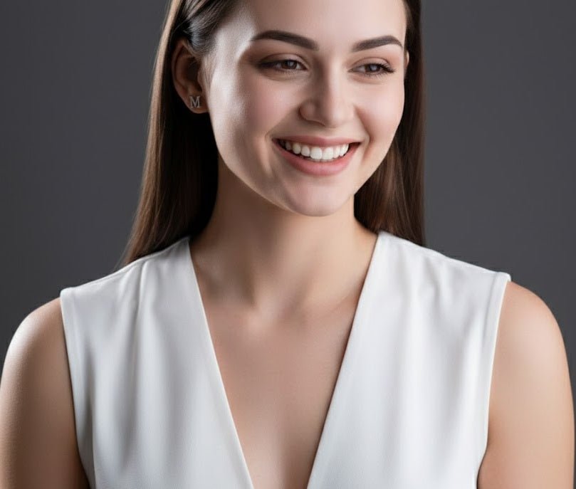 Custom Letter Stud Earring