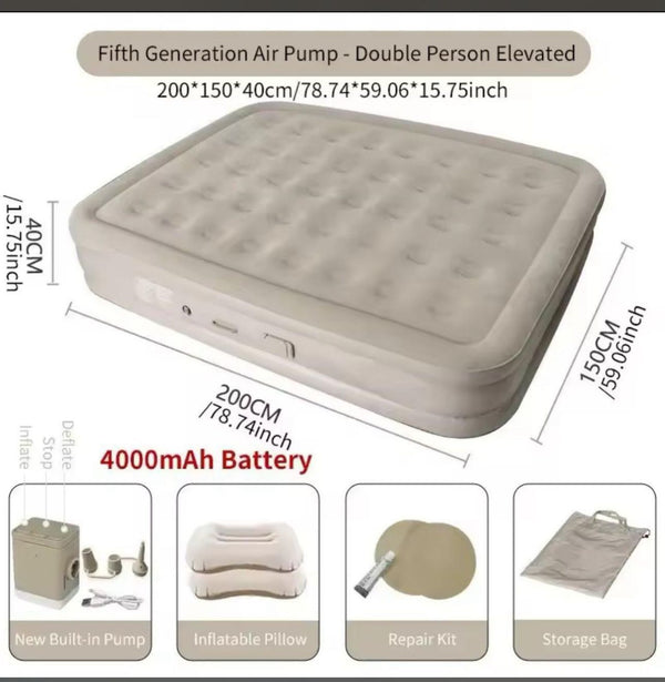 Fifth Generation Elevated Air Mattress © Ⓢ
