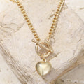 Retro Minimalist Heart Pendant Necklace For Women