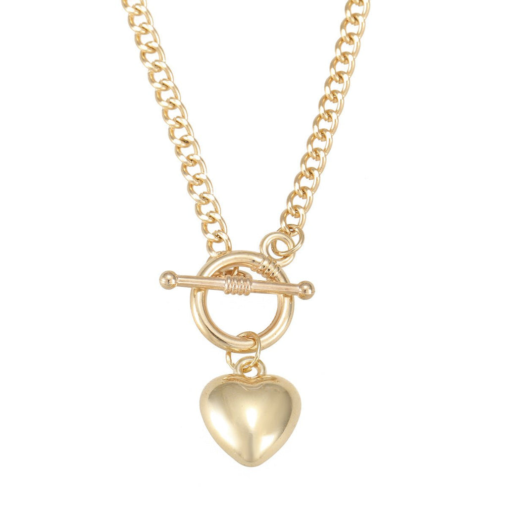 Retro Minimalist Heart Pendant Necklace For Women
