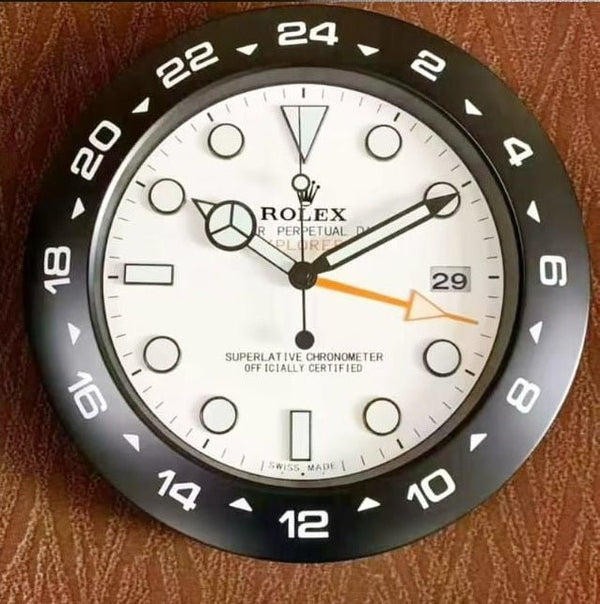 Rolex-Style Explorer Wall Clock ©