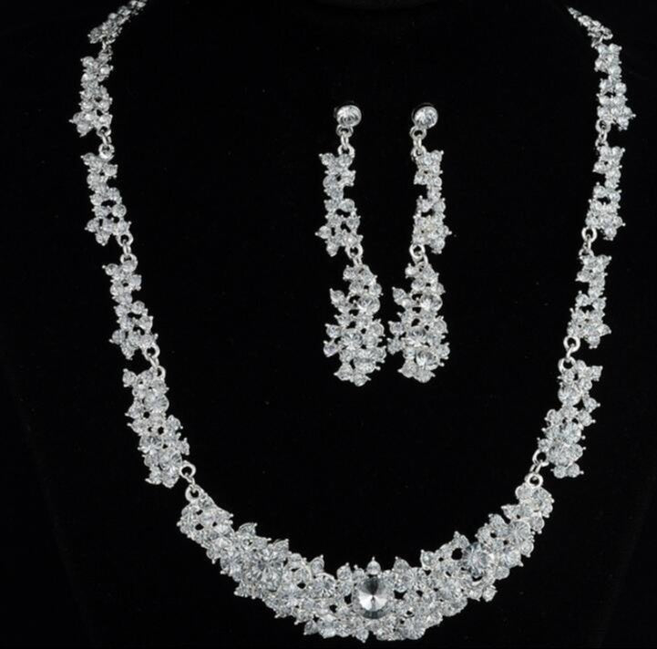 Womens Alloy Necklace And Earrings Two-Piece Set