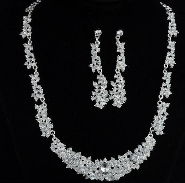 Womens Alloy Necklace And Earrings Two-Piece Set
