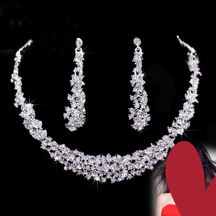 Womens Alloy Necklace And Earrings Two-Piece Set