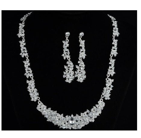 Womens Alloy Necklace And Earrings Two-Piece Set