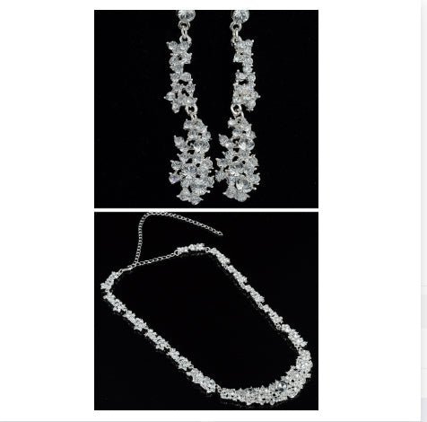 Womens Alloy Necklace And Earrings Two-Piece Set